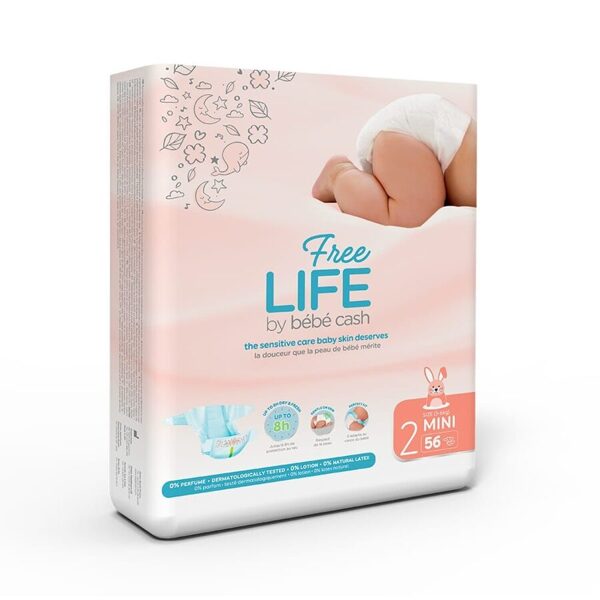 Freelife Bebe Cash MINI (3-6 kg) Diapers 56 pcs.